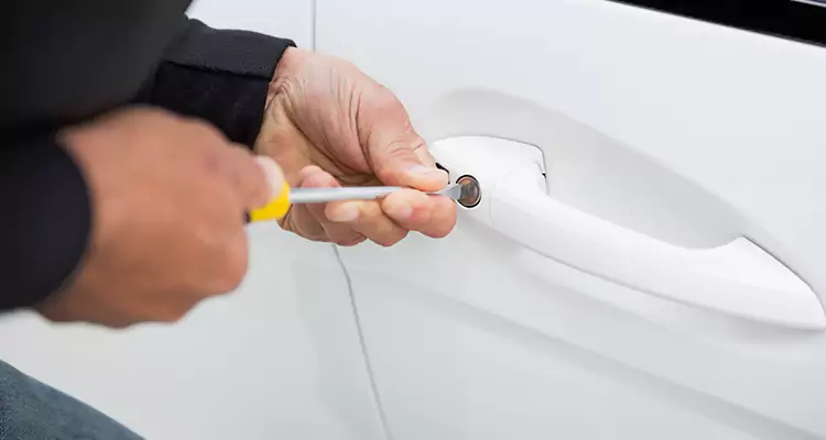 Door Knob Repair Plate in Los Altos, CA
